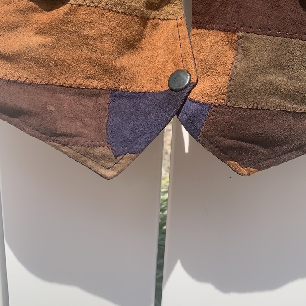 UNIONBAY Multicolor Patchwork Vest - image 11